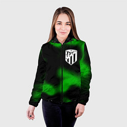 Куртка с капюшоном женская Atletico Madrid sport halftone, цвет: 3D-черный — фото 2