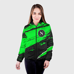 Куртка с капюшоном женская Napoli sport green, цвет: 3D-черный — фото 2
