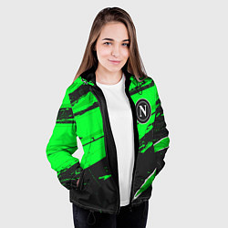 Куртка с капюшоном женская Napoli sport green, цвет: 3D-черный — фото 2
