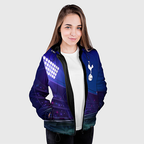 Женская куртка Tottenham ночное поле / 3D-Черный – фото 3