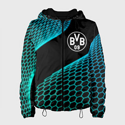 Куртка с капюшоном женская Borussia football net, цвет: 3D-черный