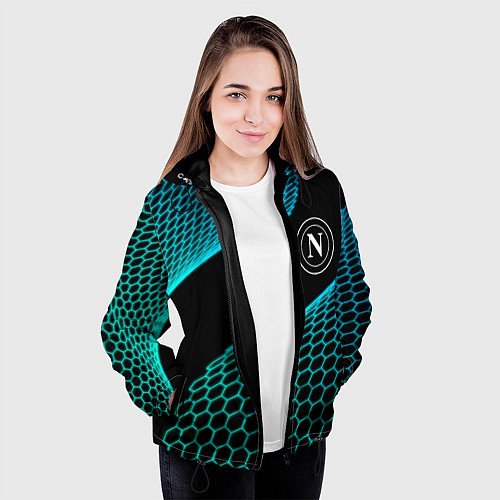 Женская куртка Napoli football net / 3D-Черный – фото 3