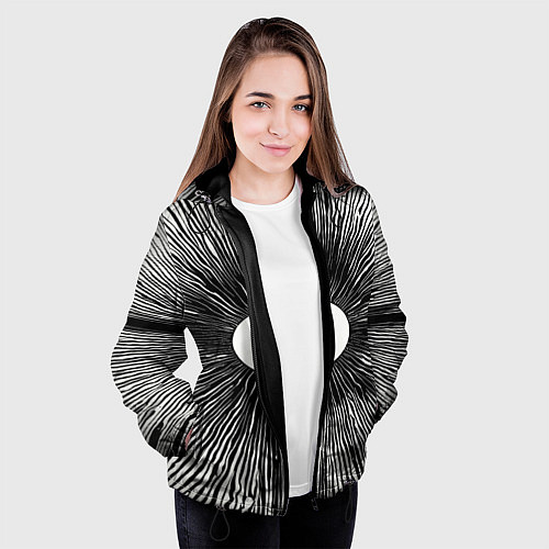 Женская куртка Поглощение / 3D-Черный – фото 3