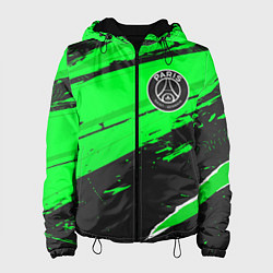 Куртка с капюшоном женская PSG sport green, цвет: 3D-черный