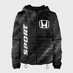 Куртка с капюшоном женская Honda sport metal, цвет: 3D-черный