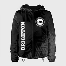 Куртка с капюшоном женская Brighton sport на темном фоне вертикально, цвет: 3D-черный