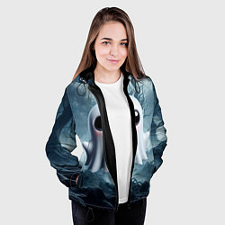 Куртка с капюшоном женская Привидениус, цвет: 3D-черный — фото 2