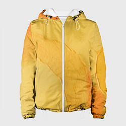 Куртка с капюшоном женская Желтая краска, цвет: 3D-белый