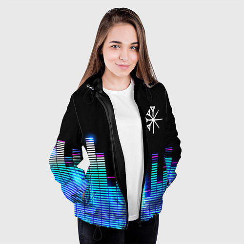 Женская куртка Nightwish эквалайзер / 3D-Черный – фото 3