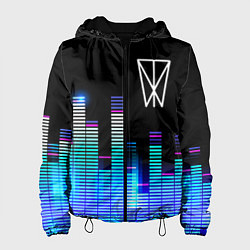 Куртка с капюшоном женская Within Temptation эквалайзер, цвет: 3D-черный