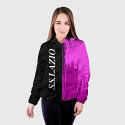 Куртка с капюшоном женская Lazio pro football по-вертикали, цвет: 3D-черный — фото 2