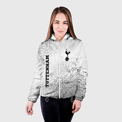 Куртка с капюшоном женская Tottenham sport на светлом фоне вертикально, цвет: 3D-белый — фото 2