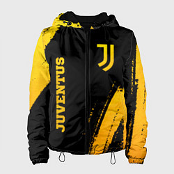 Куртка с капюшоном женская Juventus - gold gradient вертикально, цвет: 3D-черный