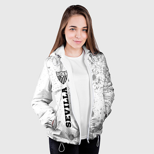 Женская куртка Sevilla sport на светлом фоне по-вертикали / 3D-Белый – фото 3