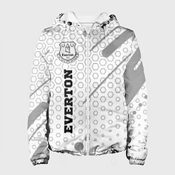 Куртка с капюшоном женская Everton sport на светлом фоне по-вертикали, цвет: 3D-белый