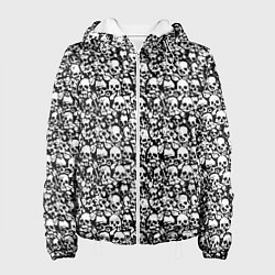 Куртка с капюшоном женская Very much skulls, цвет: 3D-белый