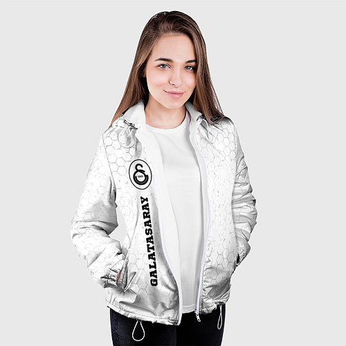 Женская куртка Galatasaray sport на светлом фоне по-вертикали / 3D-Белый – фото 3