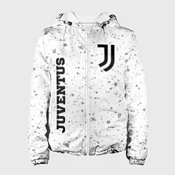 Куртка с капюшоном женская Juventus sport на светлом фоне вертикально, цвет: 3D-белый
