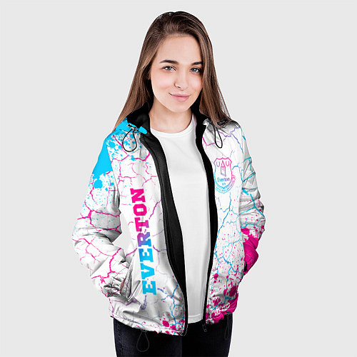 Женская куртка Everton neon gradient style вертикально / 3D-Черный – фото 3