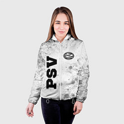 Куртка с капюшоном женская PSV sport на светлом фоне вертикально, цвет: 3D-белый — фото 2