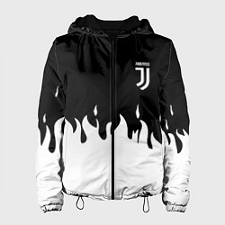Куртка с капюшоном женская Juventus fire, цвет: 3D-черный