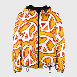 Куртка с капюшоном женская Pattern peace, цвет: 3D-черный