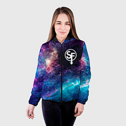 Куртка с капюшоном женская Sally Face space game, цвет: 3D-черный — фото 2