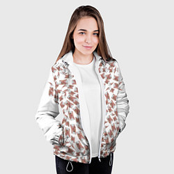 Куртка с капюшоном женская Деньги рубли, цвет: 3D-белый — фото 2