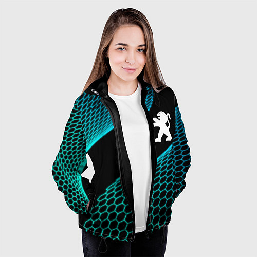 Женская куртка Peugeot electro hexagon / 3D-Черный – фото 3