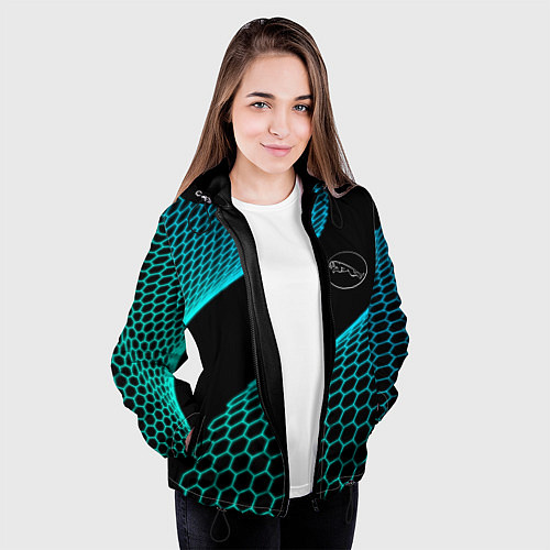 Женская куртка Jaguar electro hexagon / 3D-Черный – фото 3