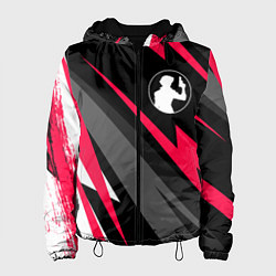 Куртка с капюшоном женская Cowboy Bebop electro lines, цвет: 3D-черный