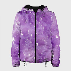 Куртка с капюшоном женская Фиолетовая пена, цвет: 3D-черный