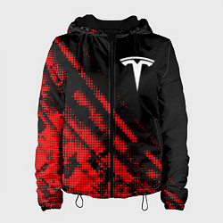Куртка с капюшоном женская Tesla sport grunge, цвет: 3D-черный