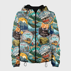 Женская куртка Adventure stickers