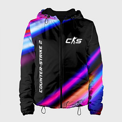 Куртка с капюшоном женская Counter-Strike 2 speed game lights, цвет: 3D-черный