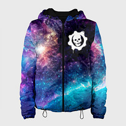 Куртка с капюшоном женская Gears of War space game, цвет: 3D-черный