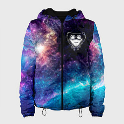 Куртка с капюшоном женская Poppy Playtime space face game, цвет: 3D-черный