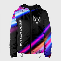 Куртка с капюшоном женская Watch Dogs speed game lights, цвет: 3D-черный