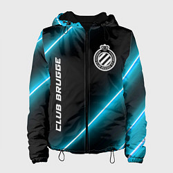 Куртка с капюшоном женская Club Brugge неоновые лампы, цвет: 3D-черный