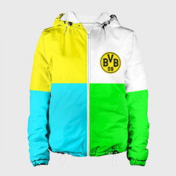 Куртка с капюшоном женская Borussia color cport, цвет: 3D-белый