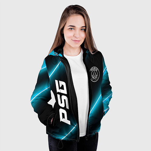Женская куртка PSG неоновые лампы / 3D-Черный – фото 3