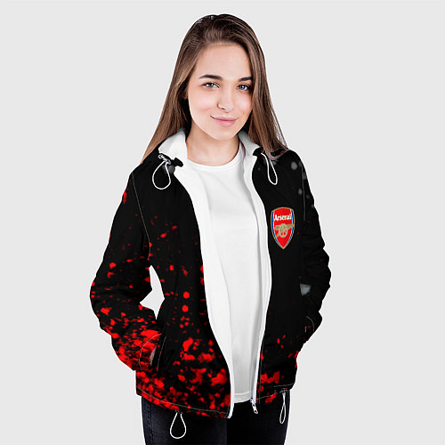 Женская куртка Arsenal spash / 3D-Белый – фото 3