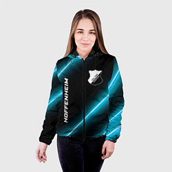 Куртка с капюшоном женская Hoffenheim неоновые лампы, цвет: 3D-черный — фото 2