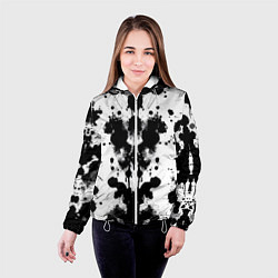 Куртка с капюшоном женская The psychedelic Rorschach test - ai art, цвет: 3D-белый — фото 2