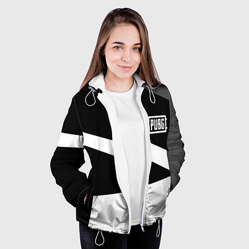 Женская куртка PUBG online geometry / 3D-Белый – фото 3