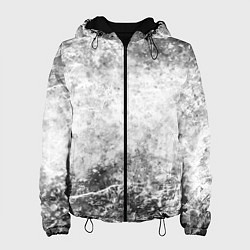Куртка с капюшоном женская Абстракция - серый ветер, цвет: 3D-черный