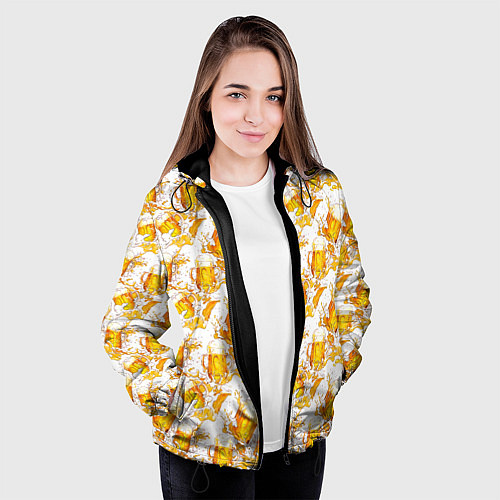Женская куртка Много пива / 3D-Черный – фото 3