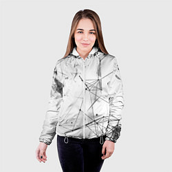 Куртка с капюшоном женская Белый плексус, цвет: 3D-белый — фото 2