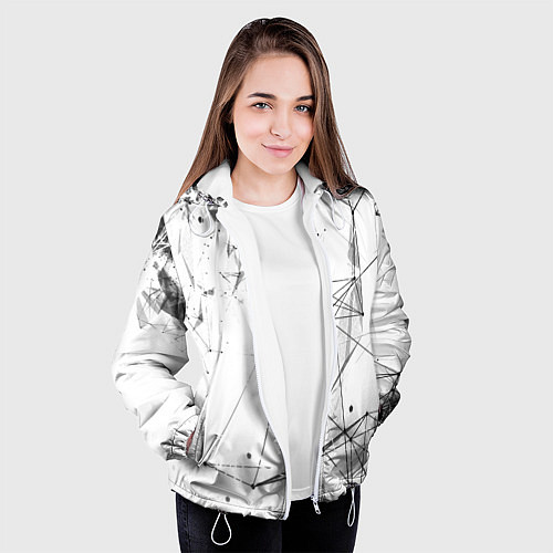 Женская куртка Белый плексус / 3D-Белый – фото 3