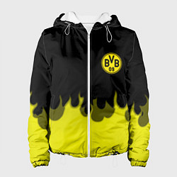 Куртка с капюшоном женская Borussia fire fc, цвет: 3D-белый